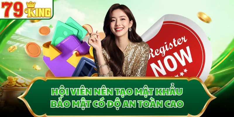 Hội viên nên tạo mật khẩu bảo mật có độ an toàn cao